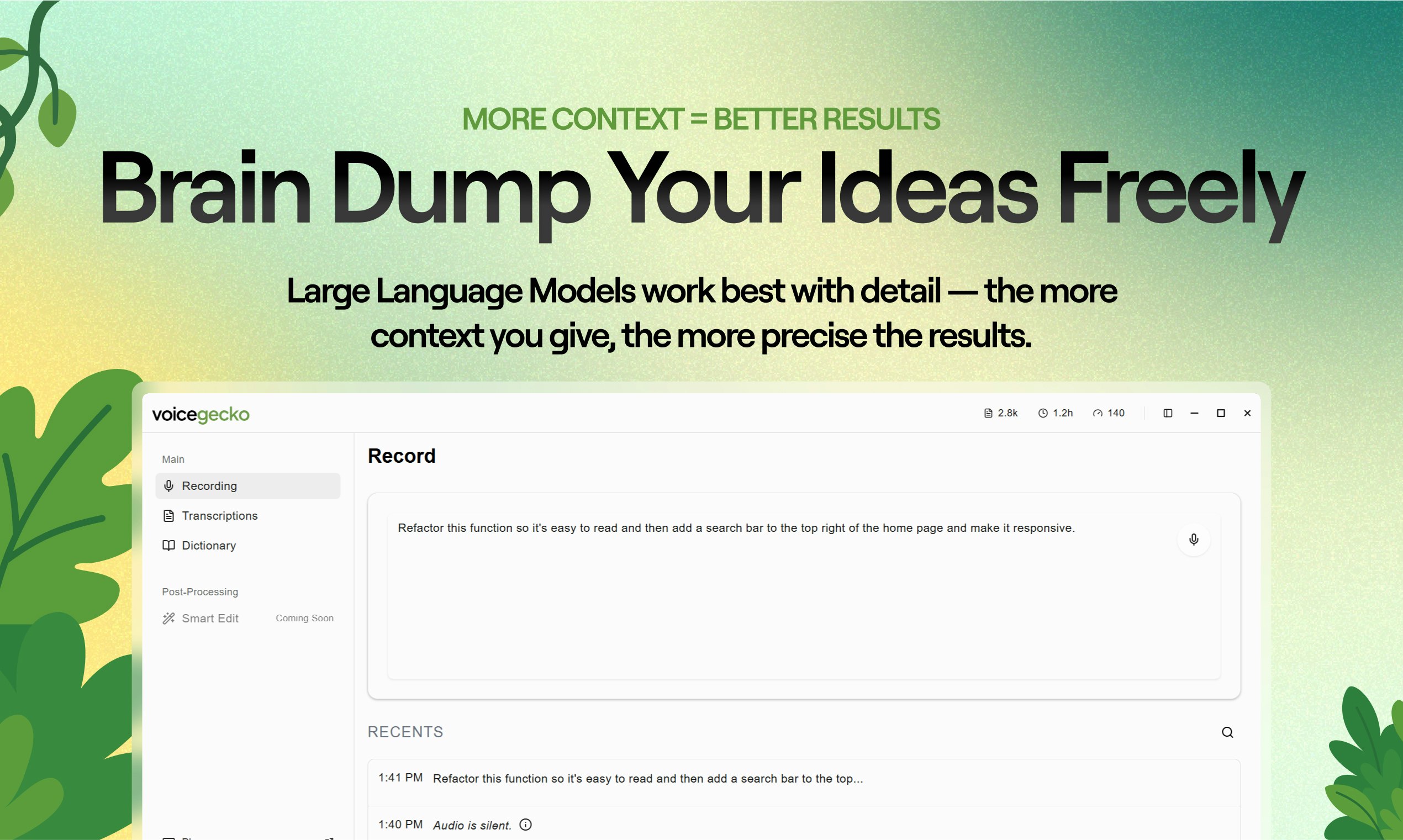 Voice Gecko screenshot 3