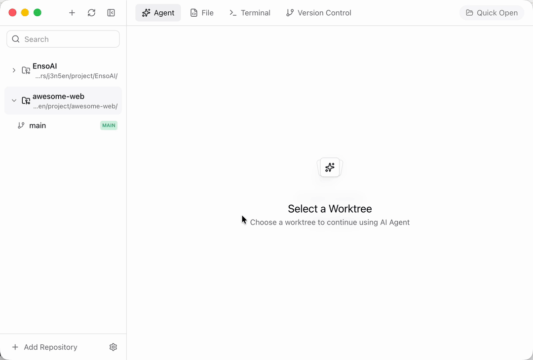 EnsoAI screenshot 1
