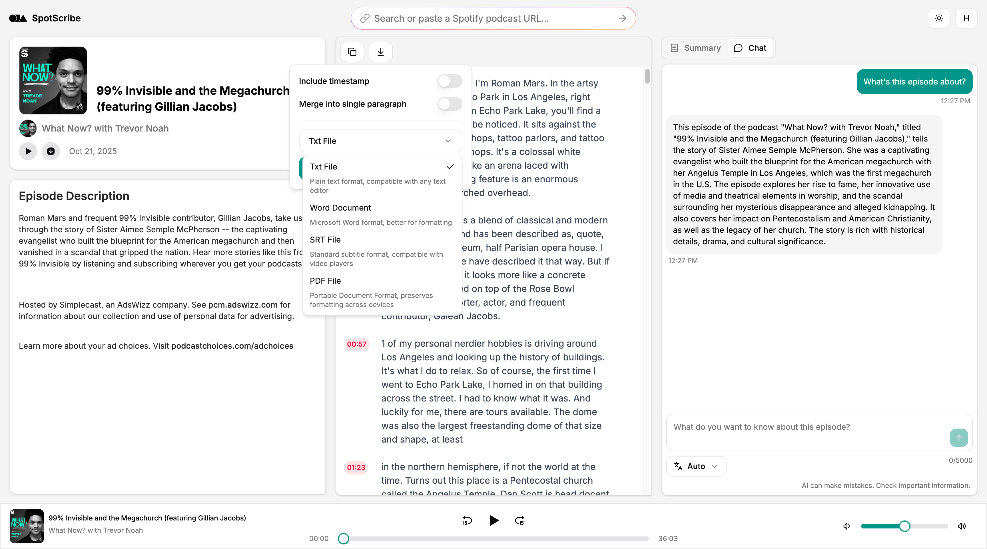 SpotScribe screenshot 3
