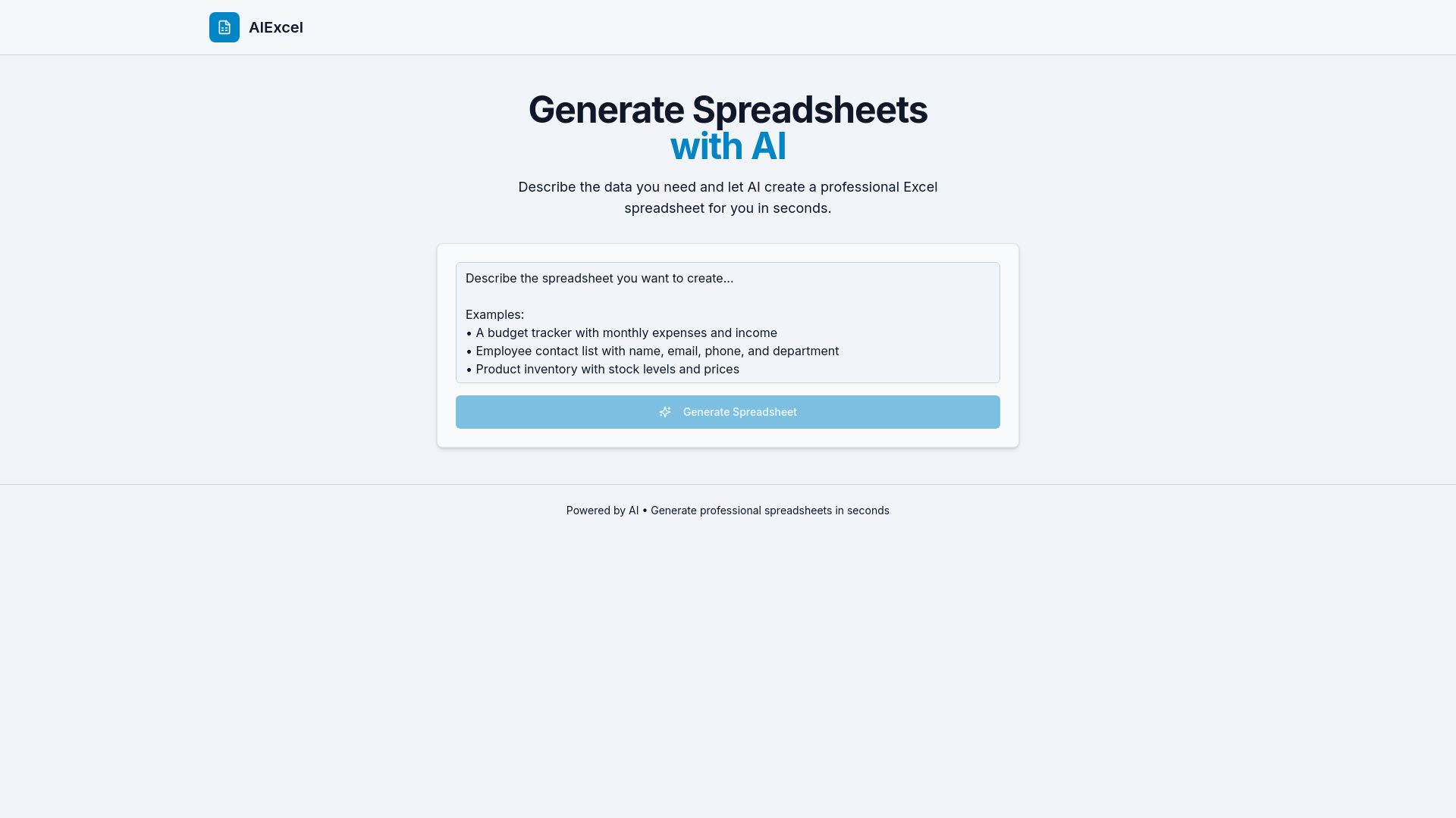 AIExcel screenshot 1