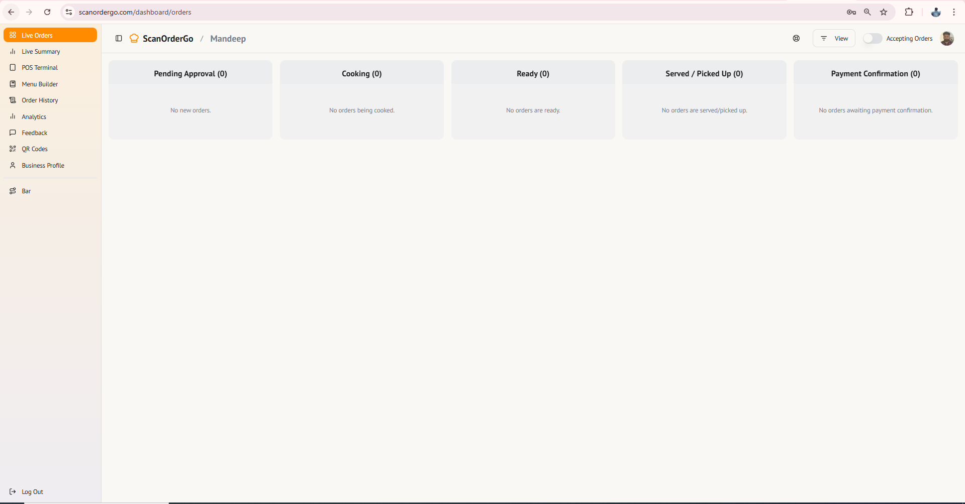 ScanOrderGo screenshot 2