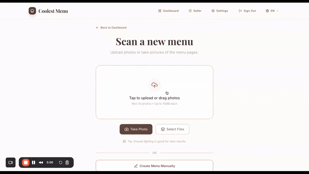 Coolest Menu screenshot 4