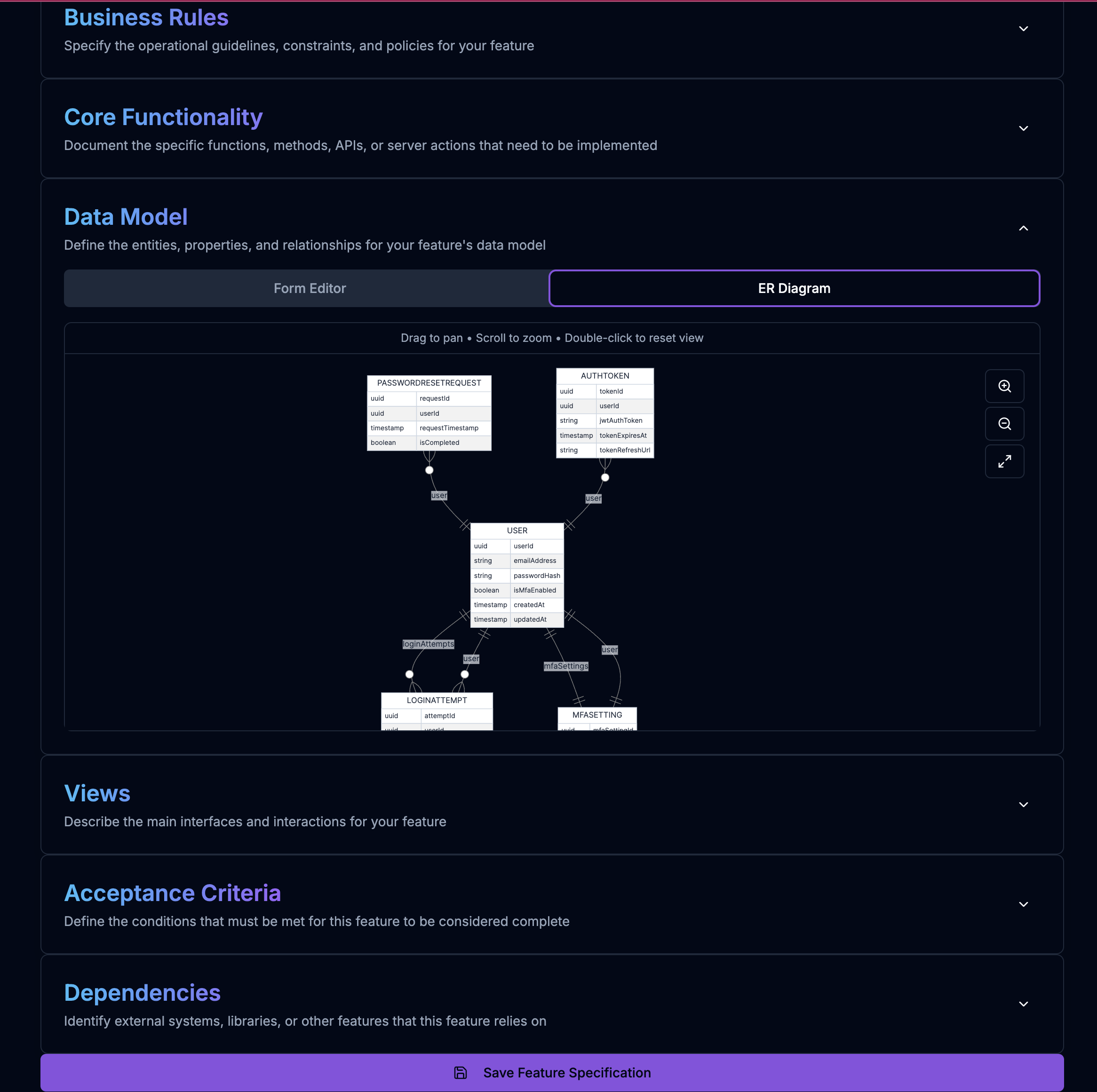 FeatureSpec screenshot 5