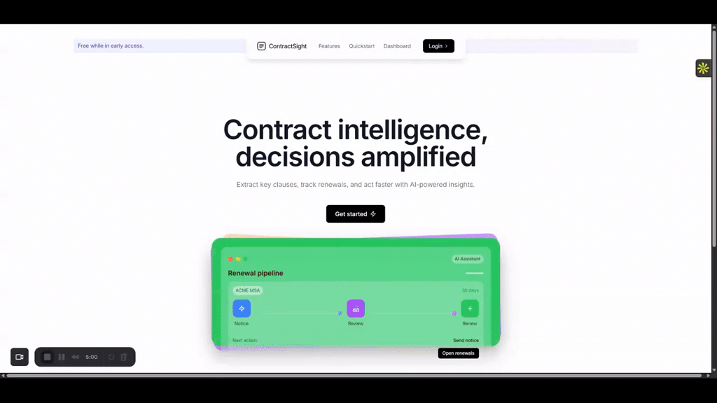 ContractSight screenshot 1