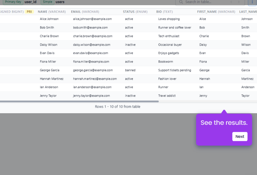 N2Query — AI SQL for MySQL & MariaDB screenshot 2
