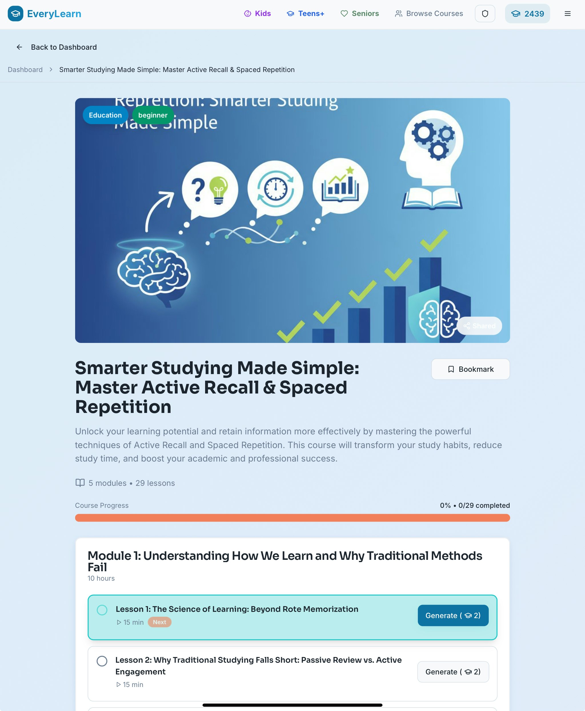 EveryLearn screenshot 3