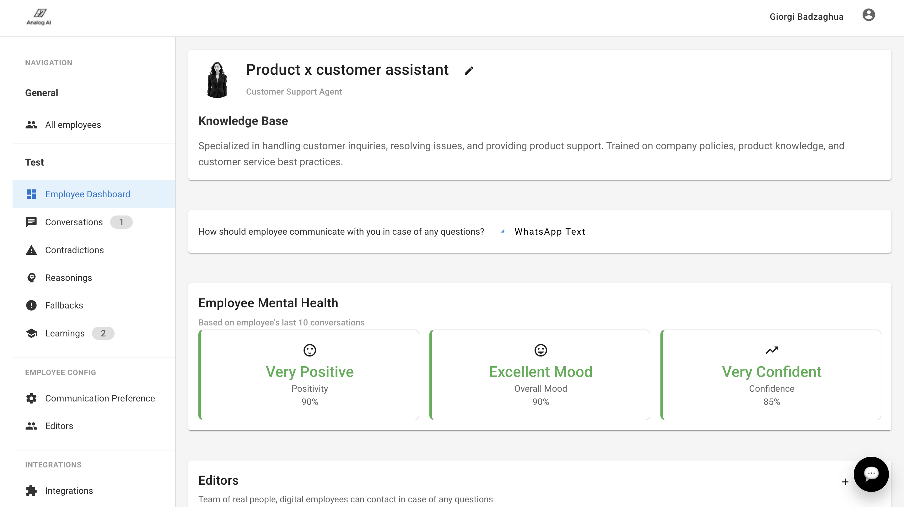 Self-learning digital employees screenshot 2