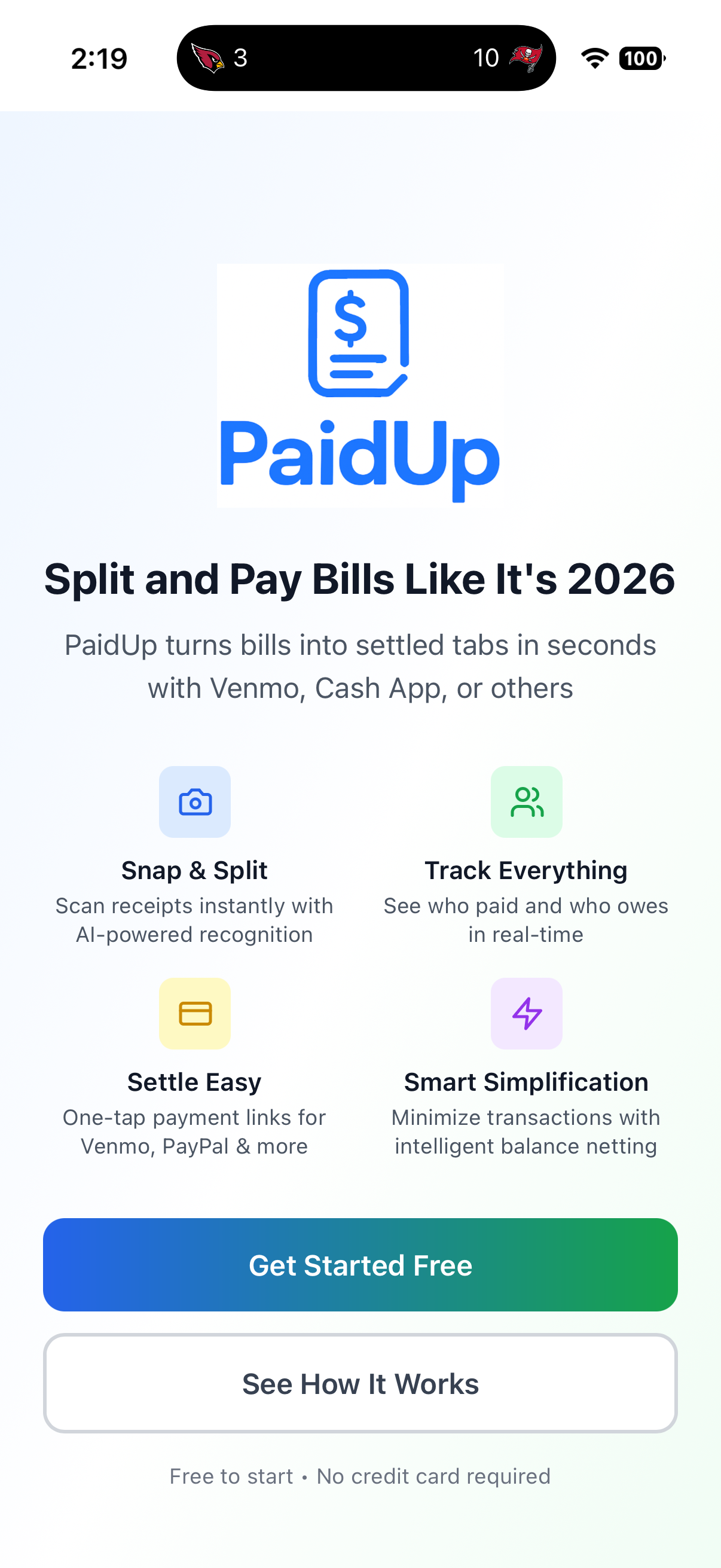 PaidUp screenshot 2