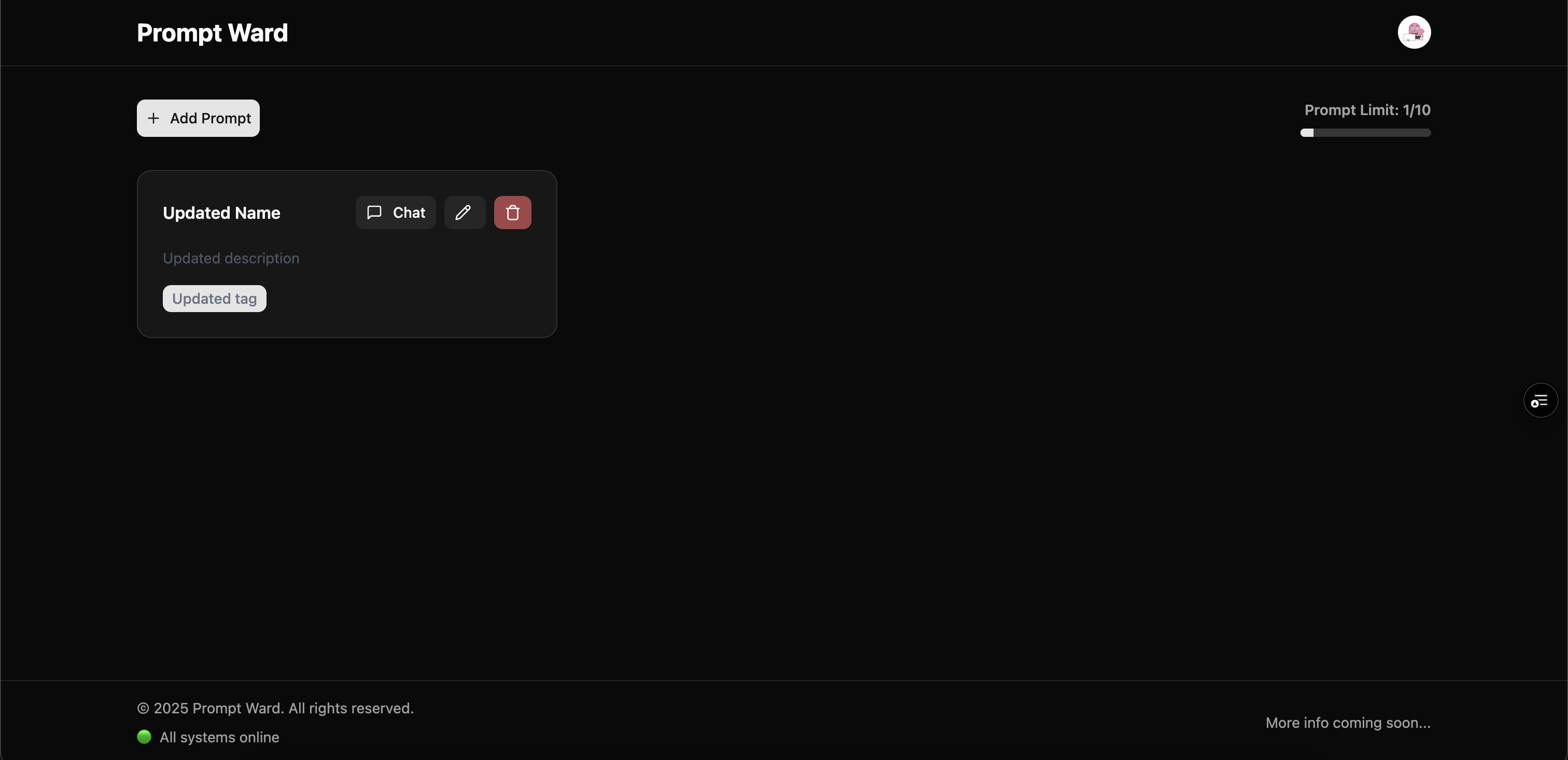 Prompt Ward screenshot 1