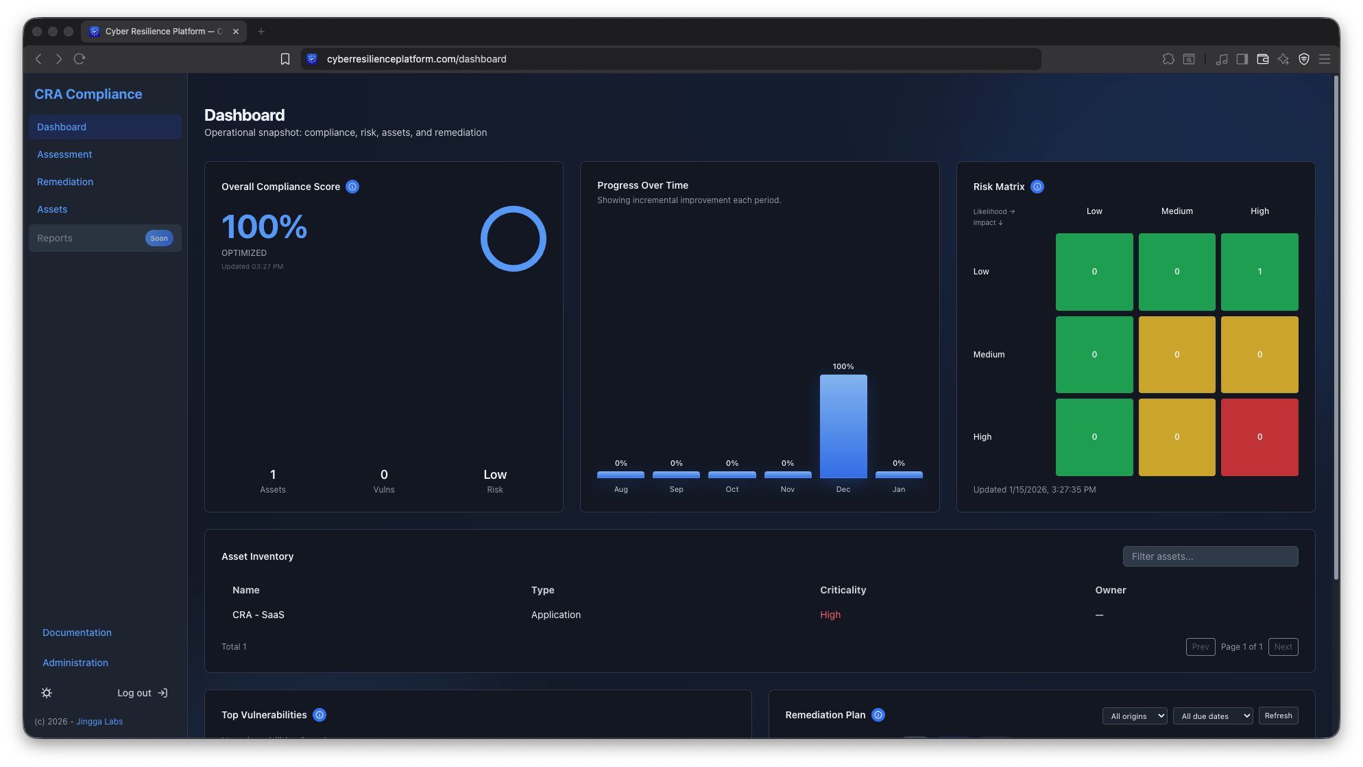 Cyber Resilience Platform screenshot 2