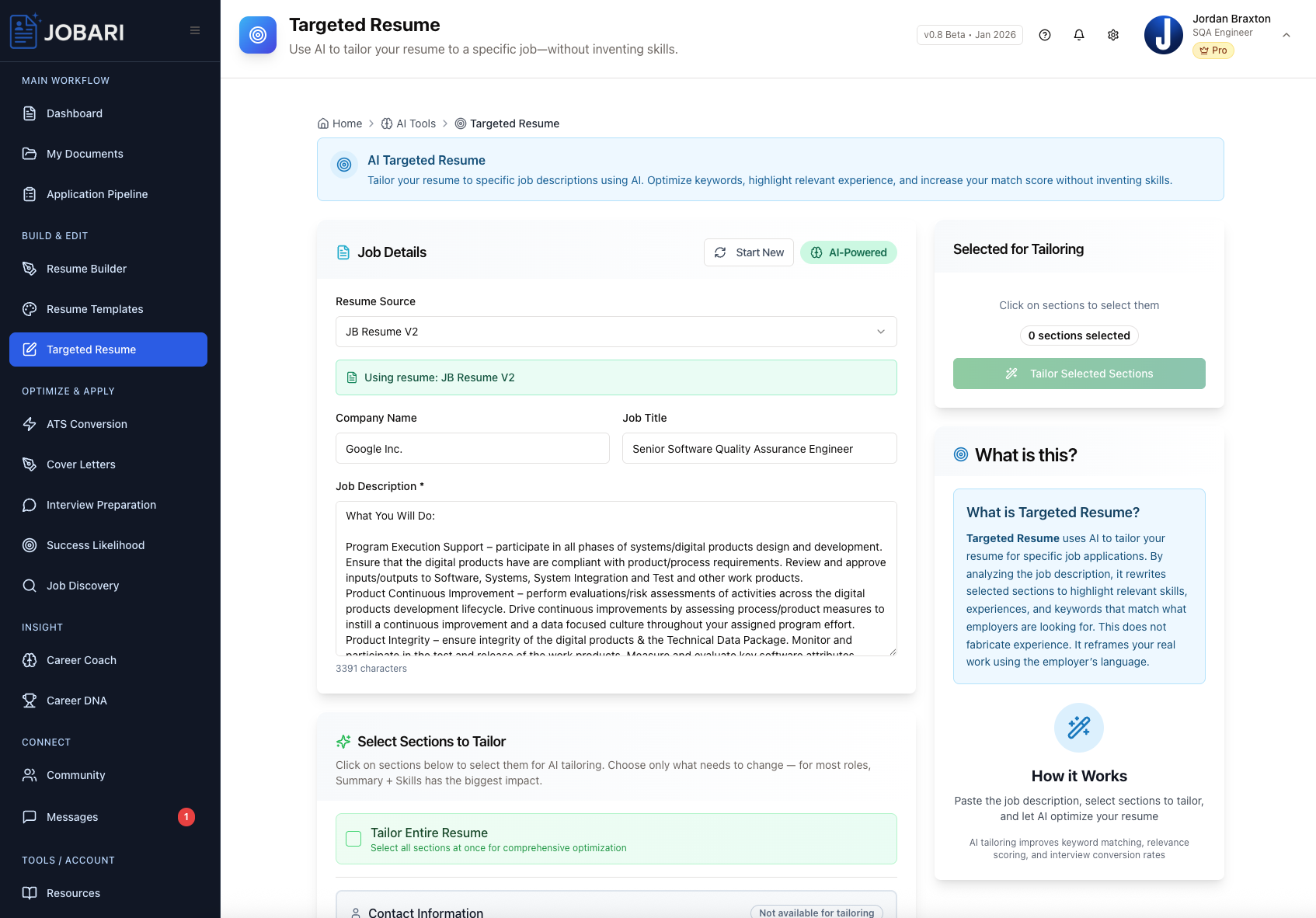 Jobari - Tools for a Smarter Job Search screenshot 17