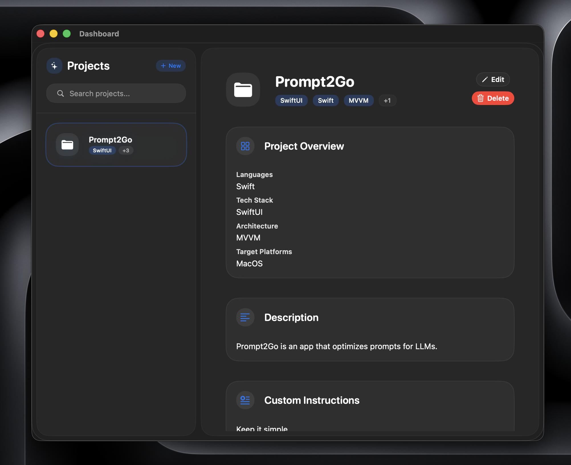 Prompt2Go screenshot 2