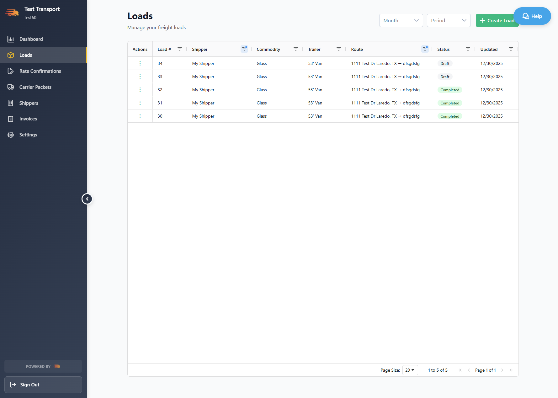Freight Manager screenshot 2