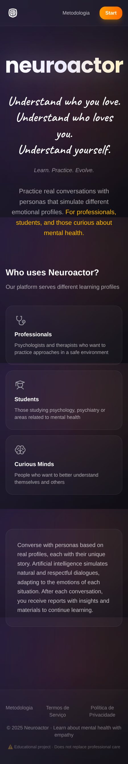 Neuroactor screenshot 1