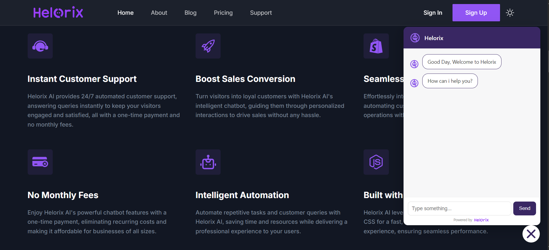 Helorix AI Chatbot screenshot 4