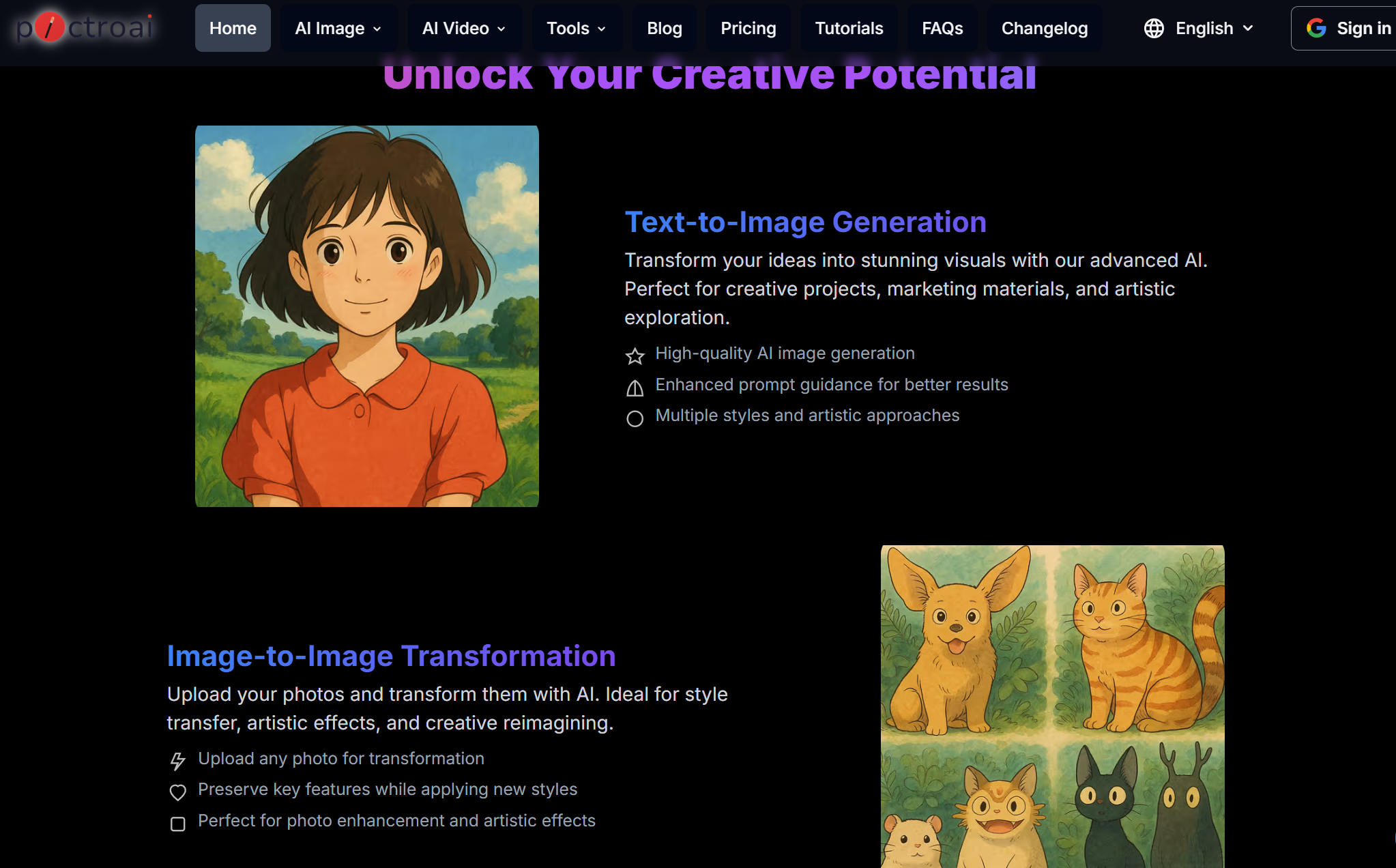 Pictro.ai screenshot 2