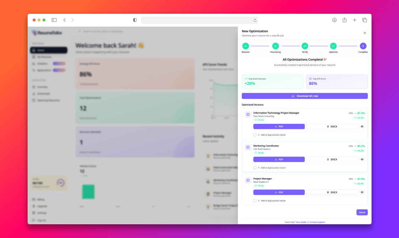 ResumeTailor.io screenshot 4