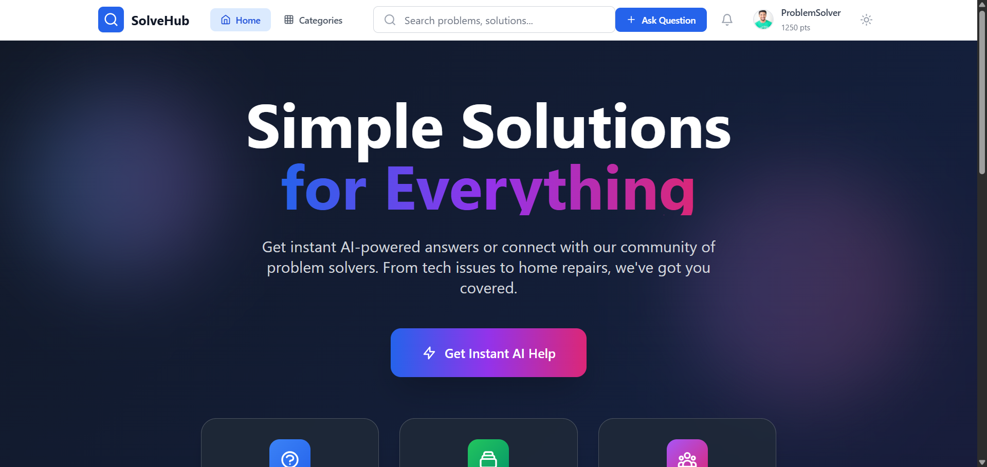 SolveHub screenshot 1