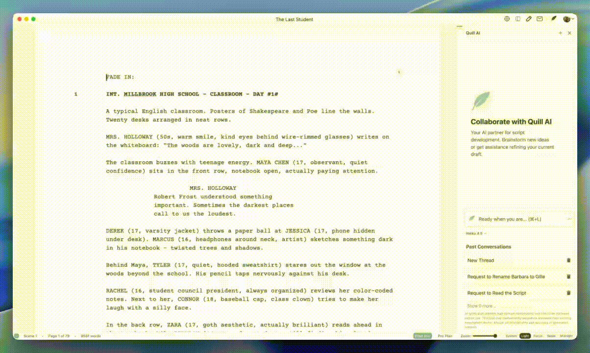 Inkwell Editor screenshot 1