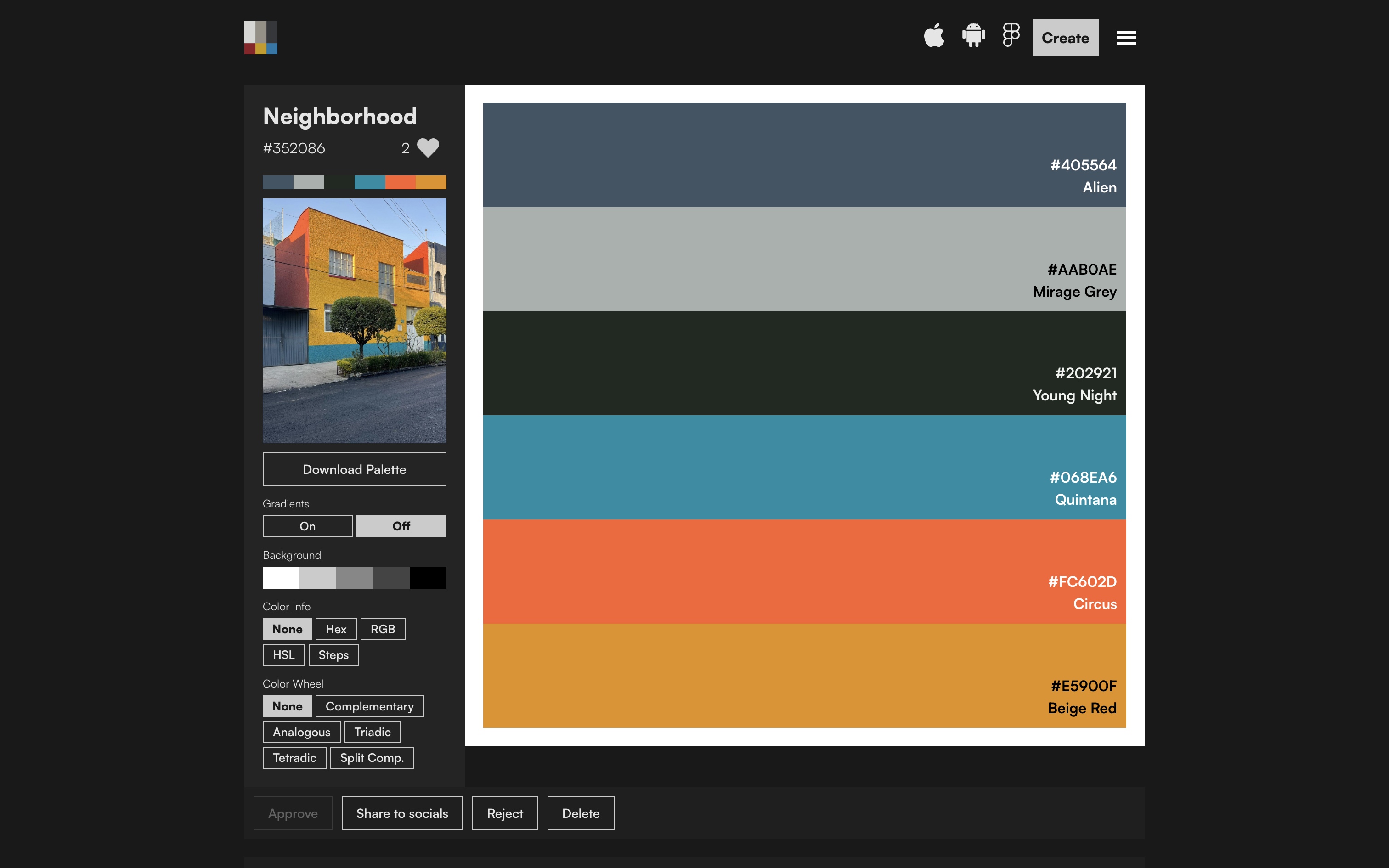 Photo Color Palettes screenshot 3