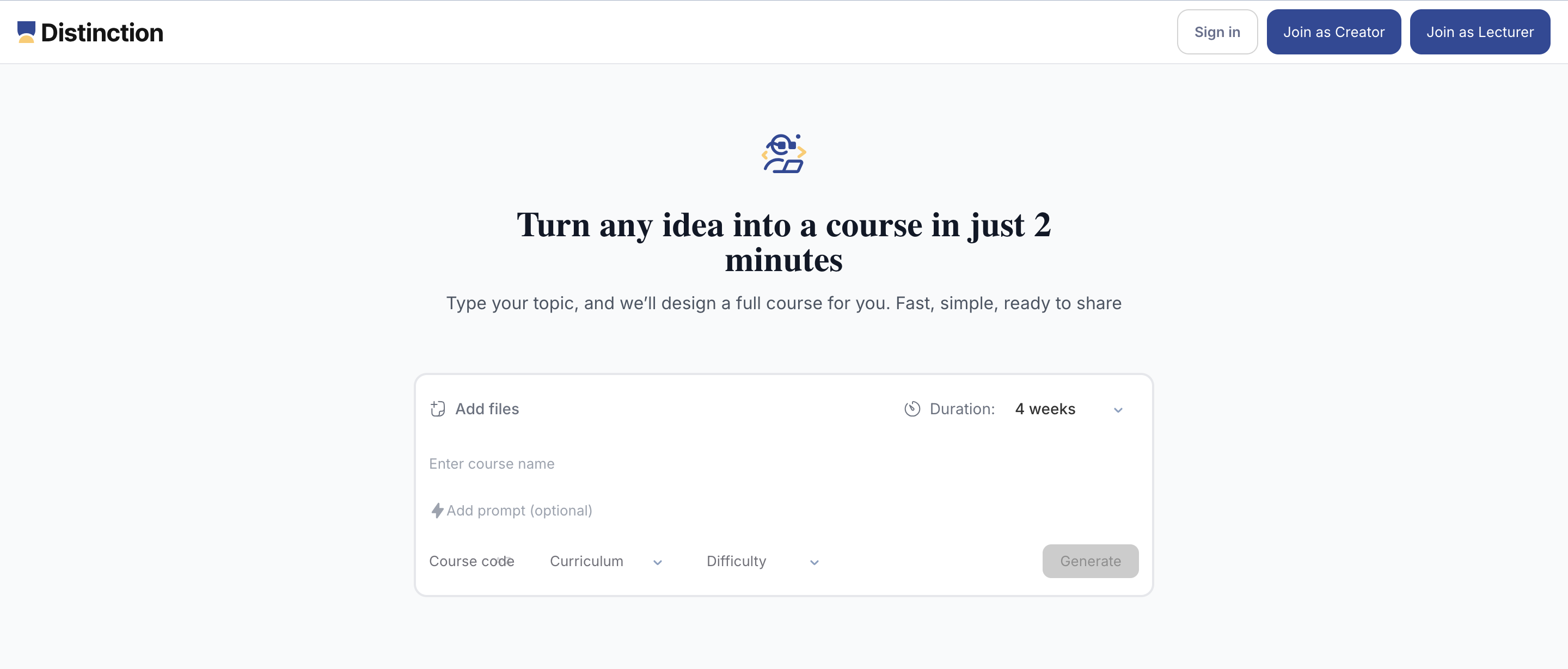 Distinction screenshot 1