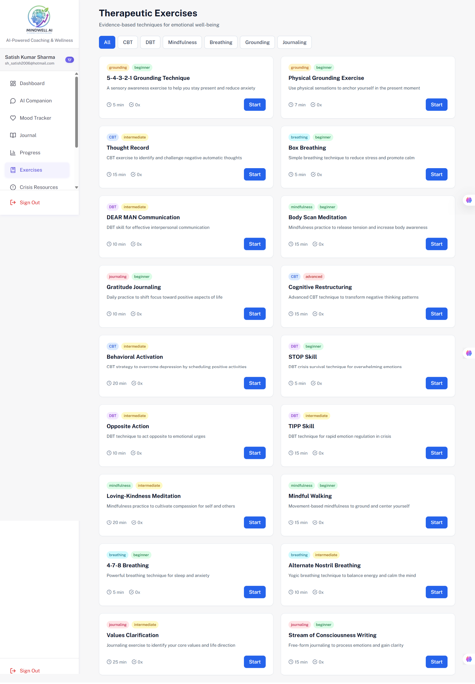 Mindwell AI screenshot 2