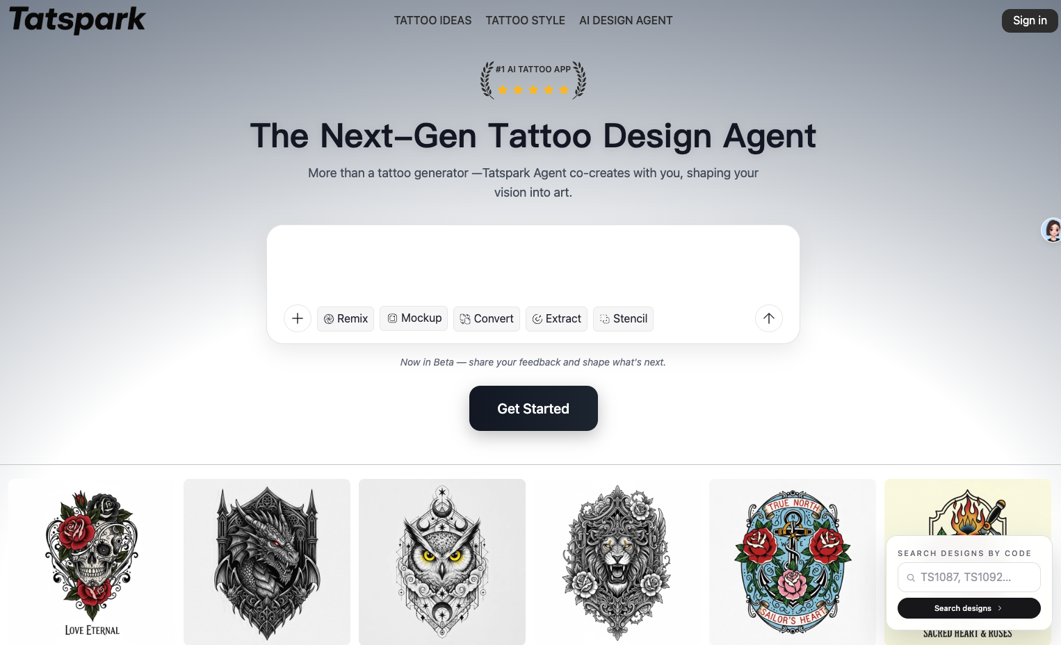 Tatspark – AI Tattoo Design Agent