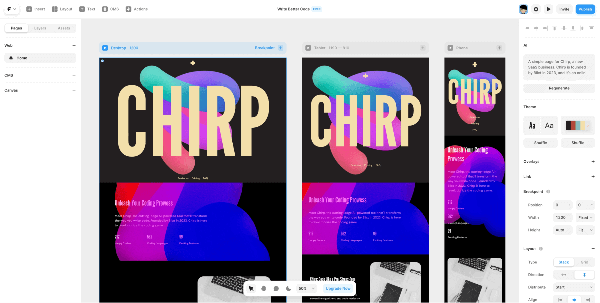Framer AI screenshot 1