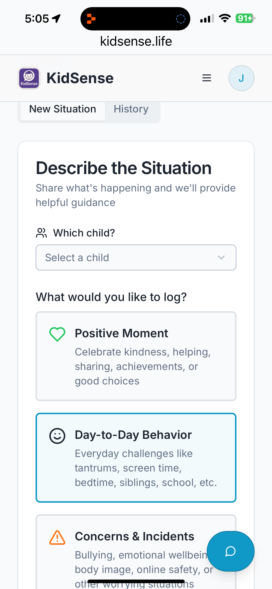 KidSense screenshot 2