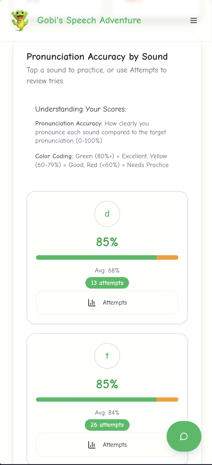 GobiSpeech: AI Powered Speech Therapy screenshot 6