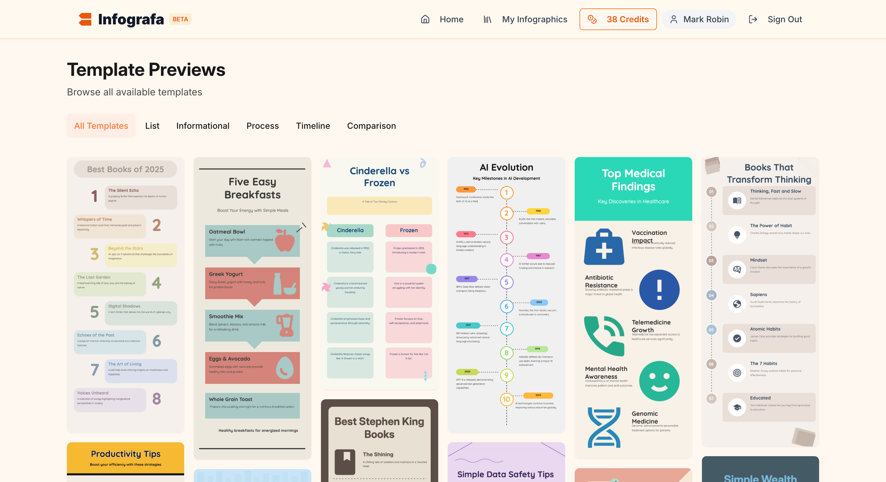 Infografa screenshot 2