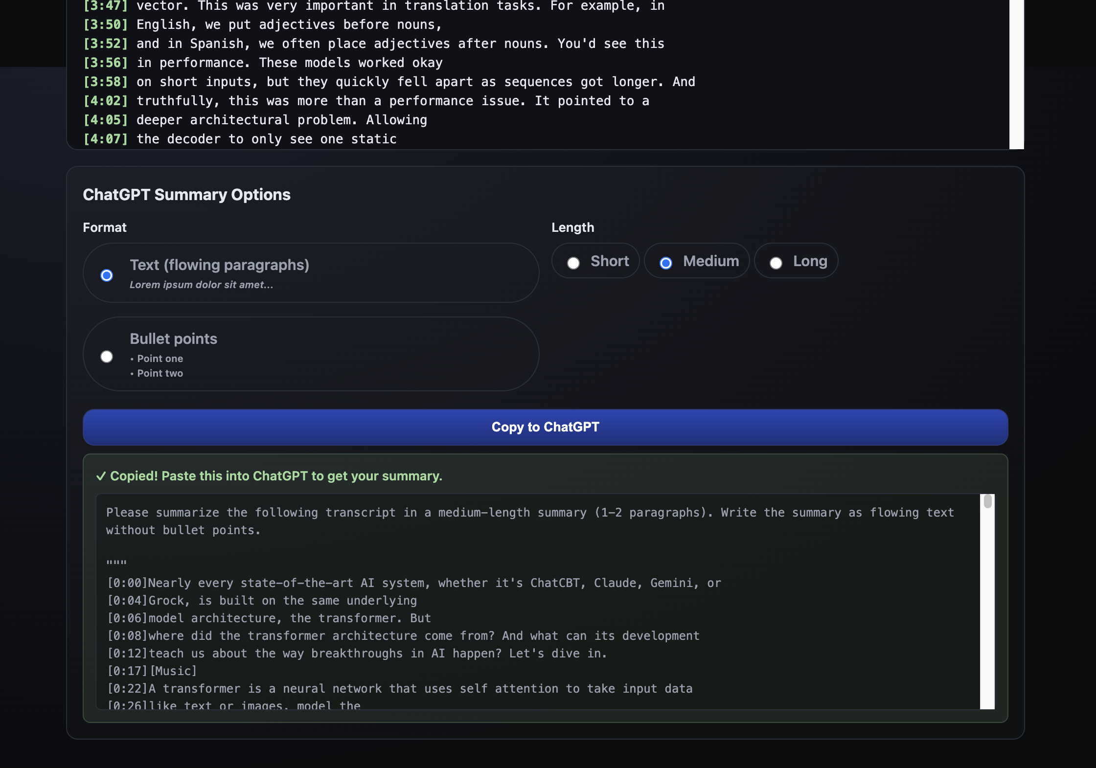 Summy News - Summarize Youtube videos screenshot 2