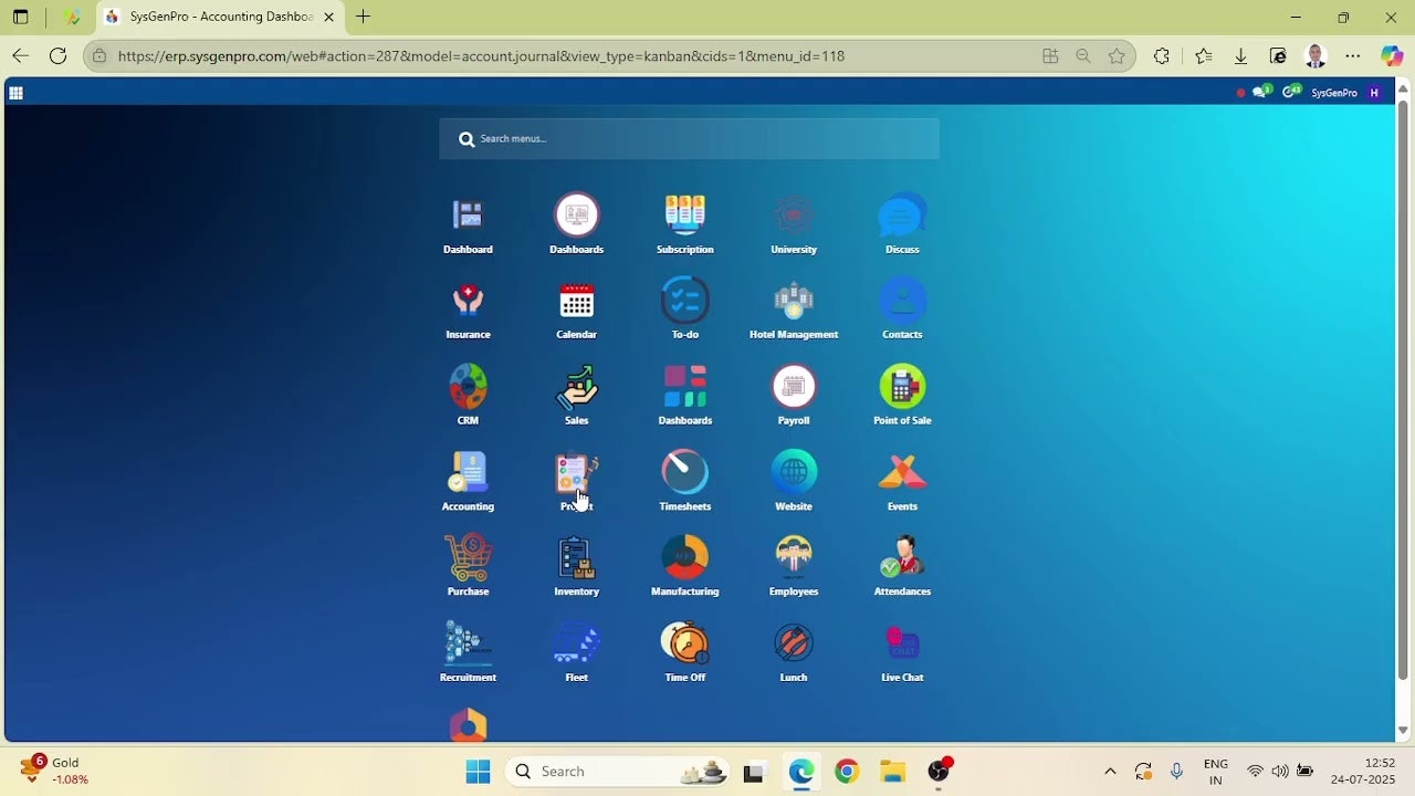 SysGenPro ERP WhiteLabel SAAS screenshot 1