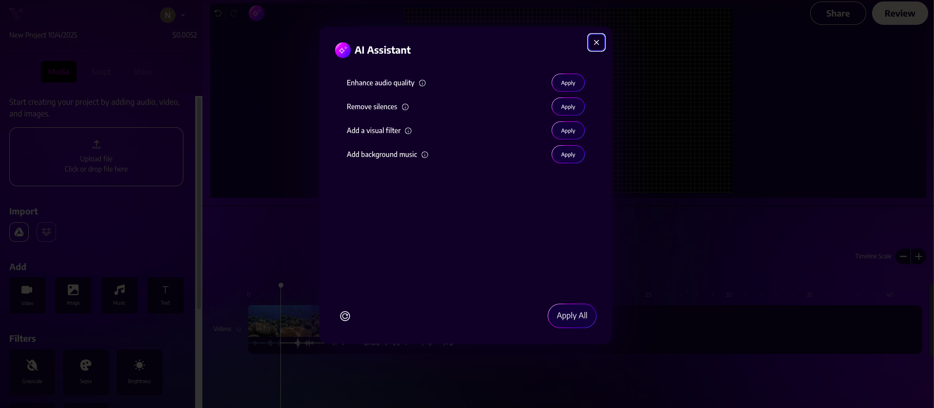 Verbolo - Video editor Beta launch screenshot 4