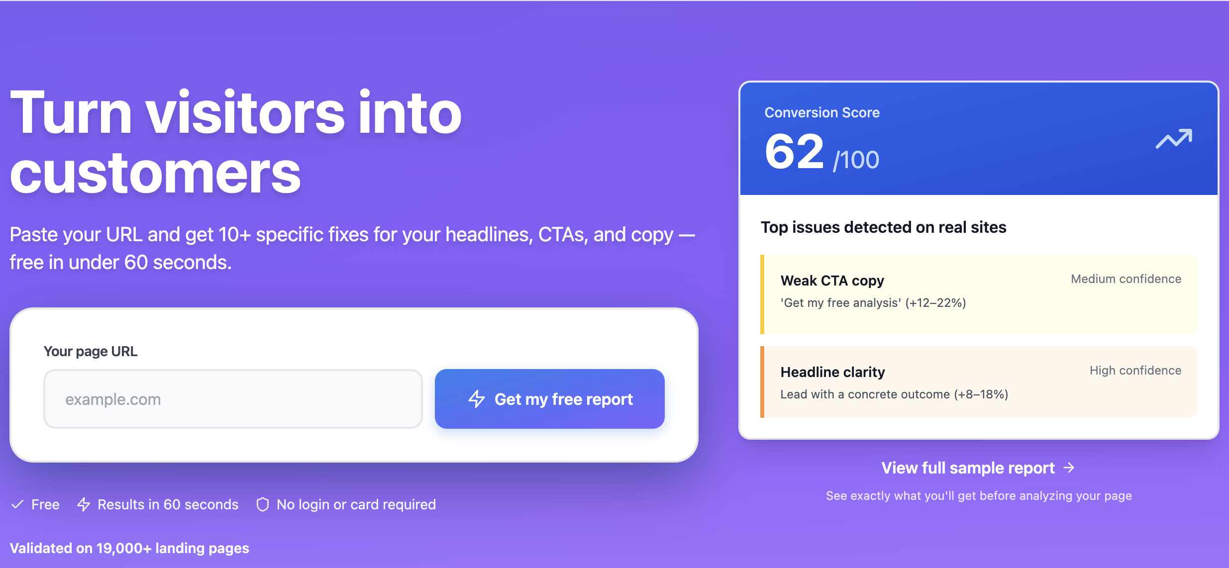 Conviora | AI Website Analyzer screenshot 1