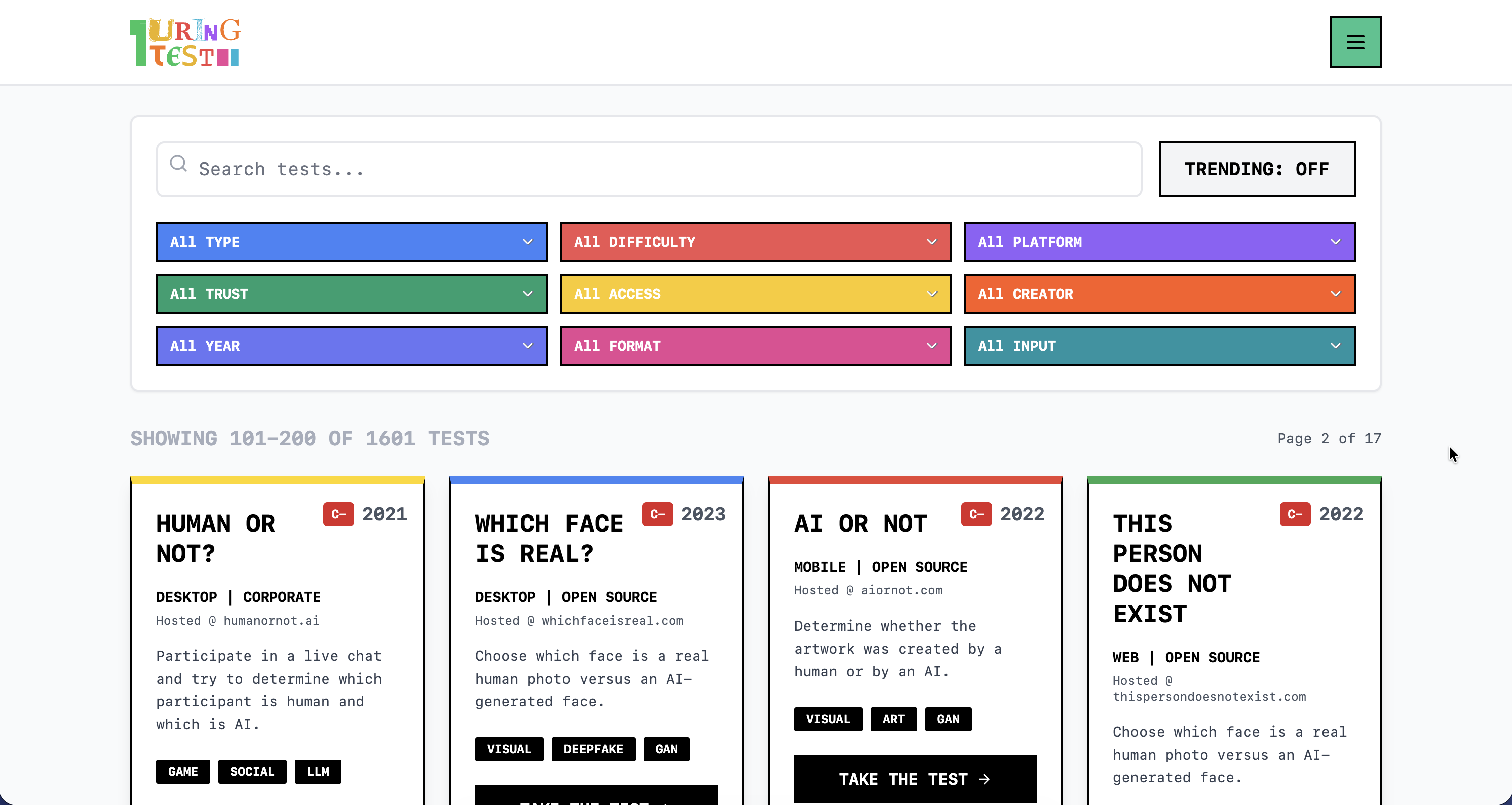TuringTest Directory screenshot 1