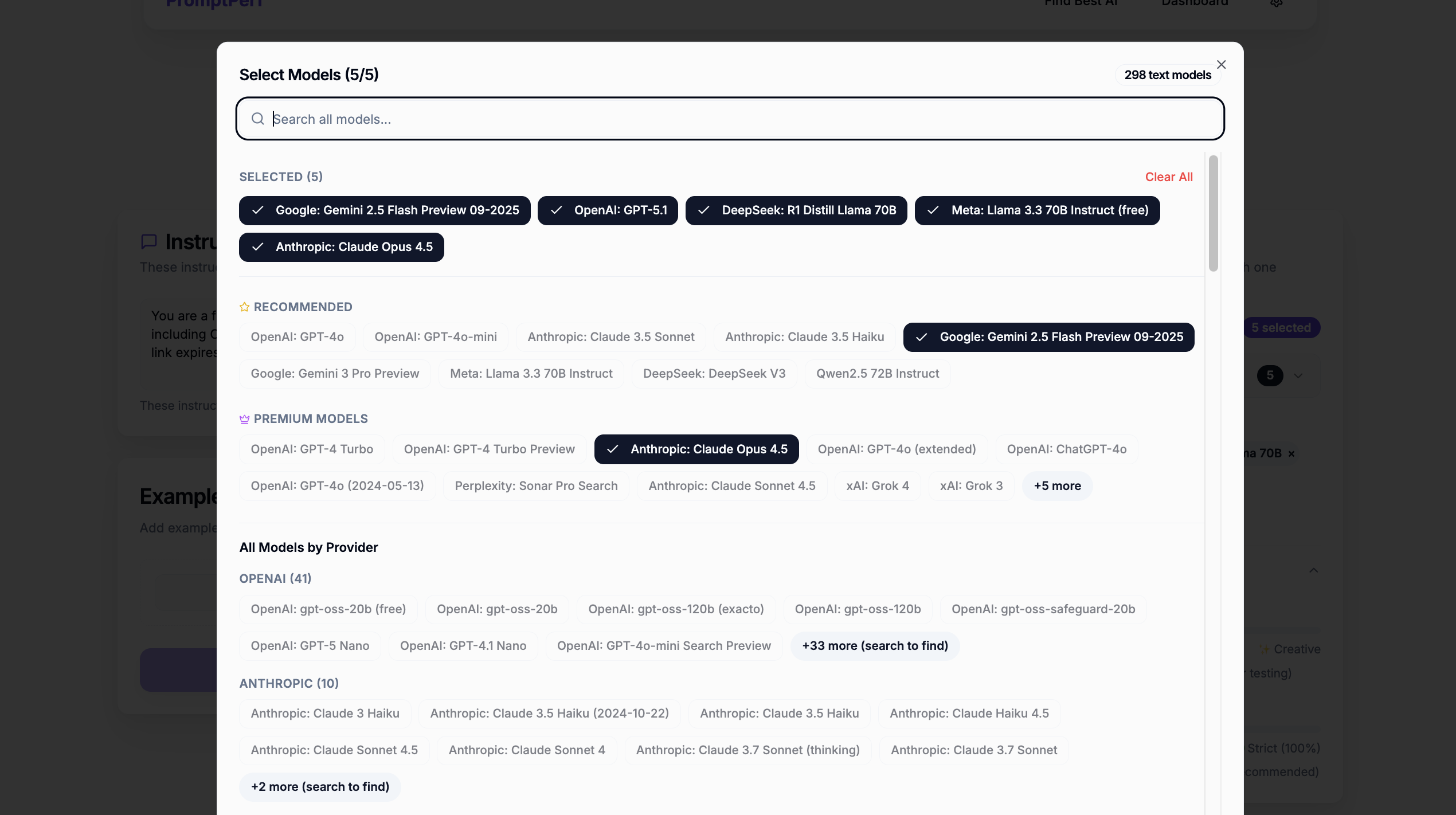 PromptPerf 2.0 screenshot 3