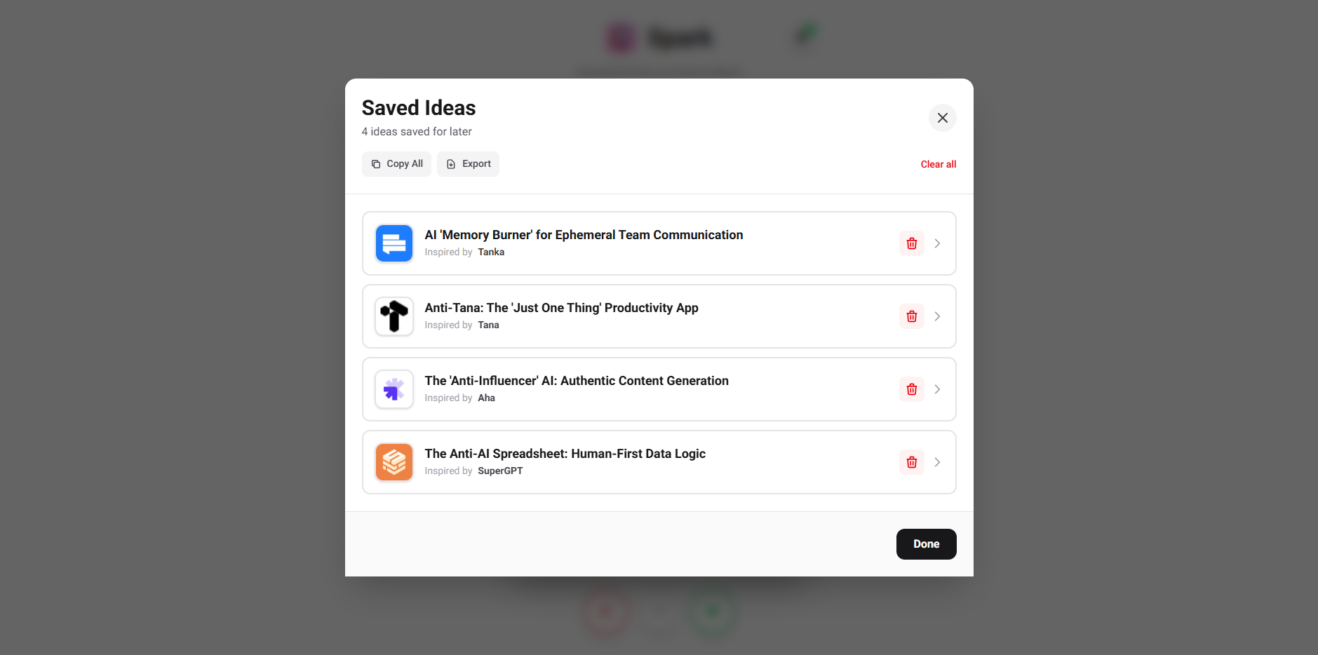 Spark screenshot 2