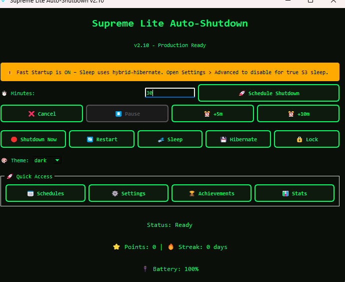 Auto Shutdown for Windows 10/11 screenshot 1