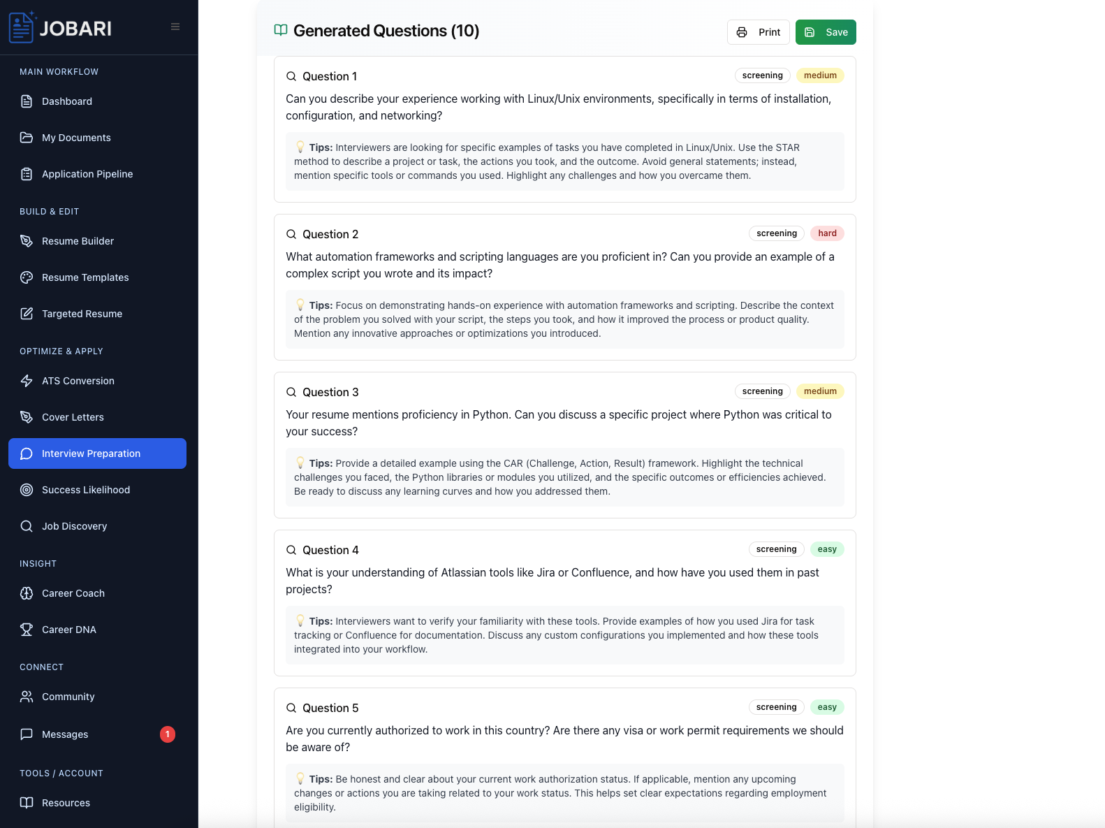 Jobari - Tools for a Smarter Job Search screenshot 7
