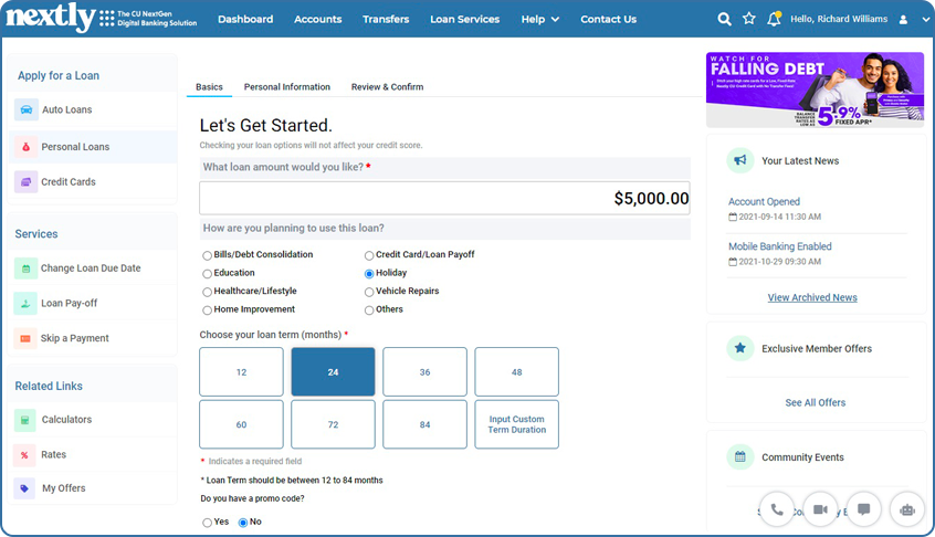 Nextly Digital Banking Solution screenshot 1