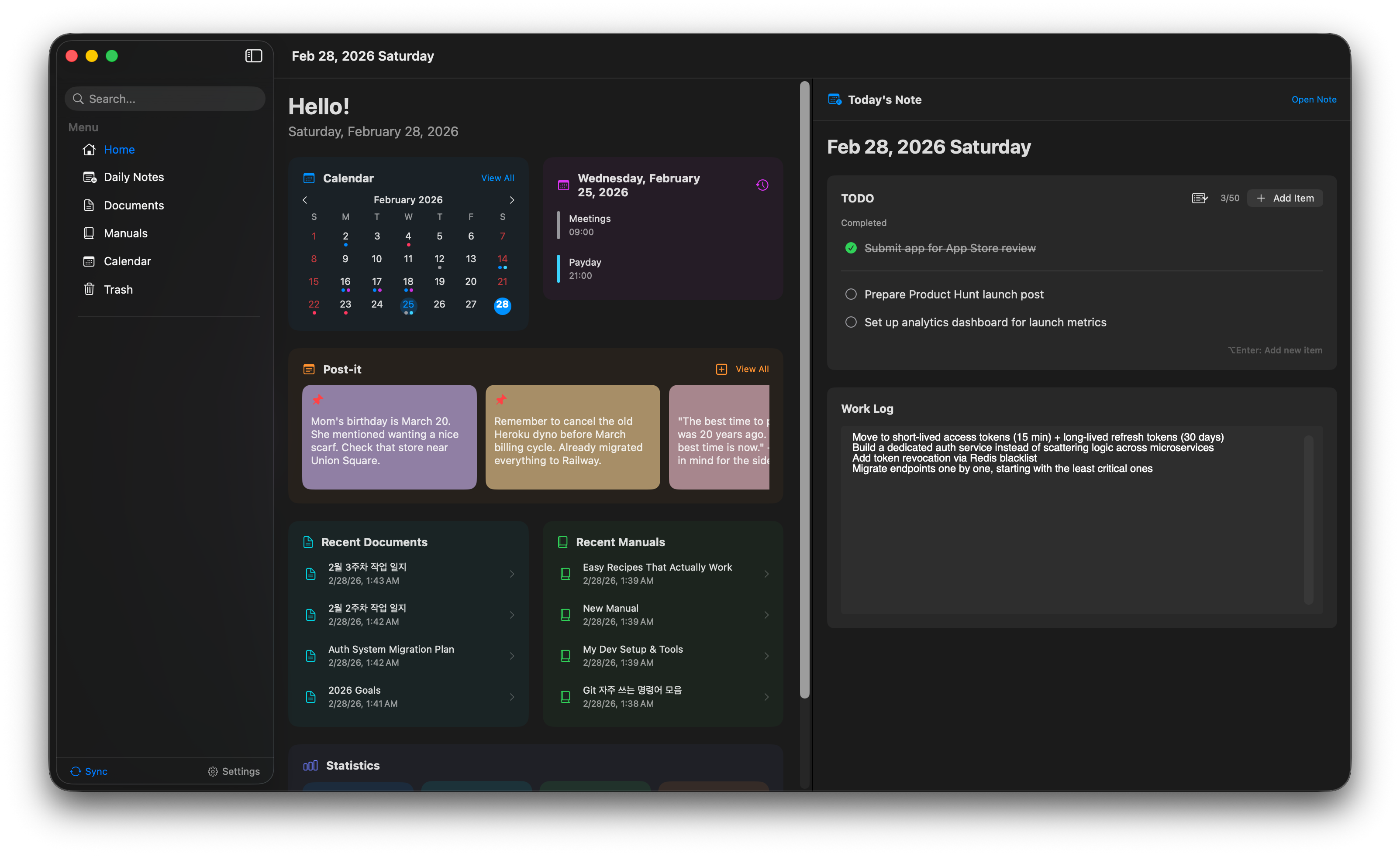 Novi Notes screenshot 1