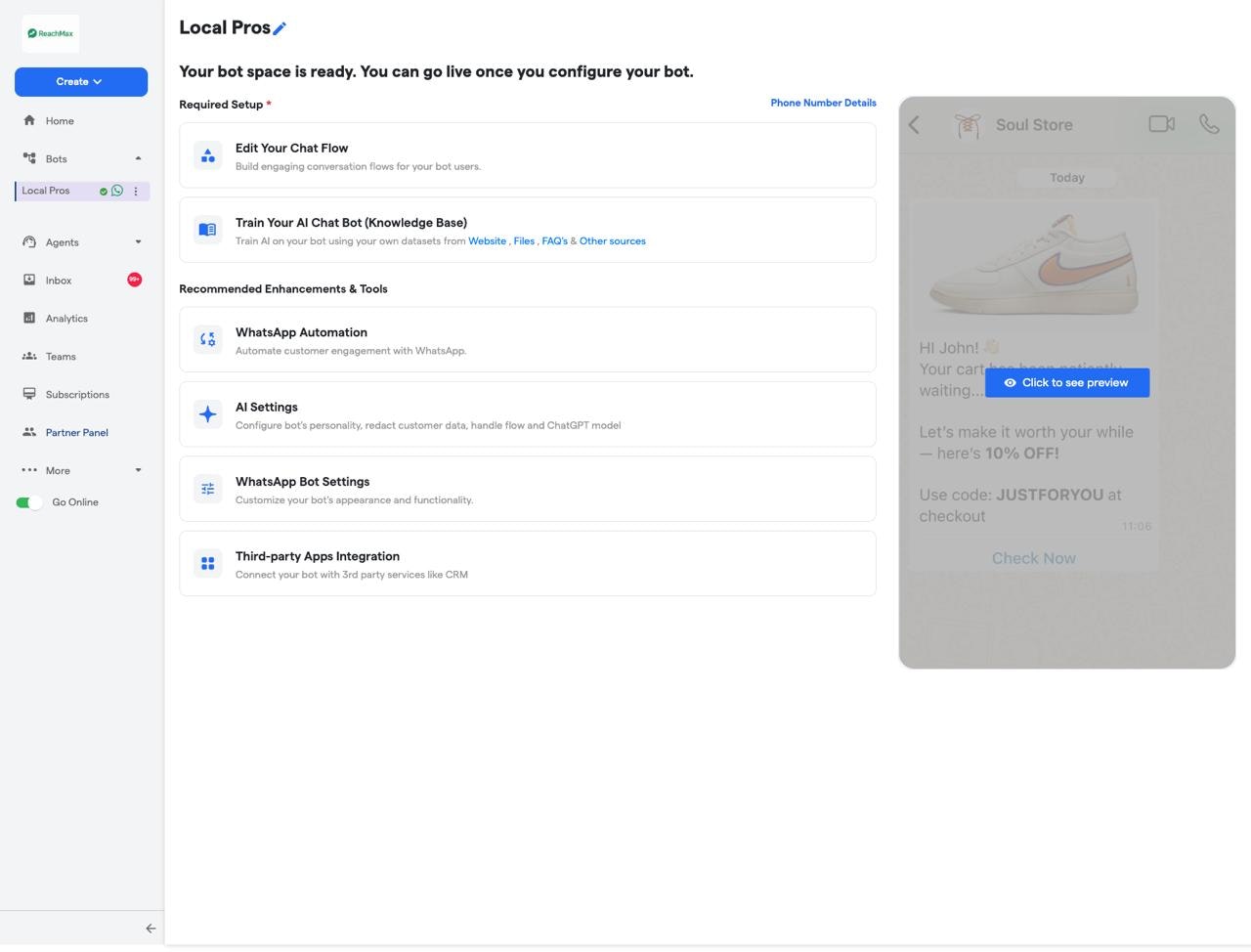 ReachMax screenshot 2