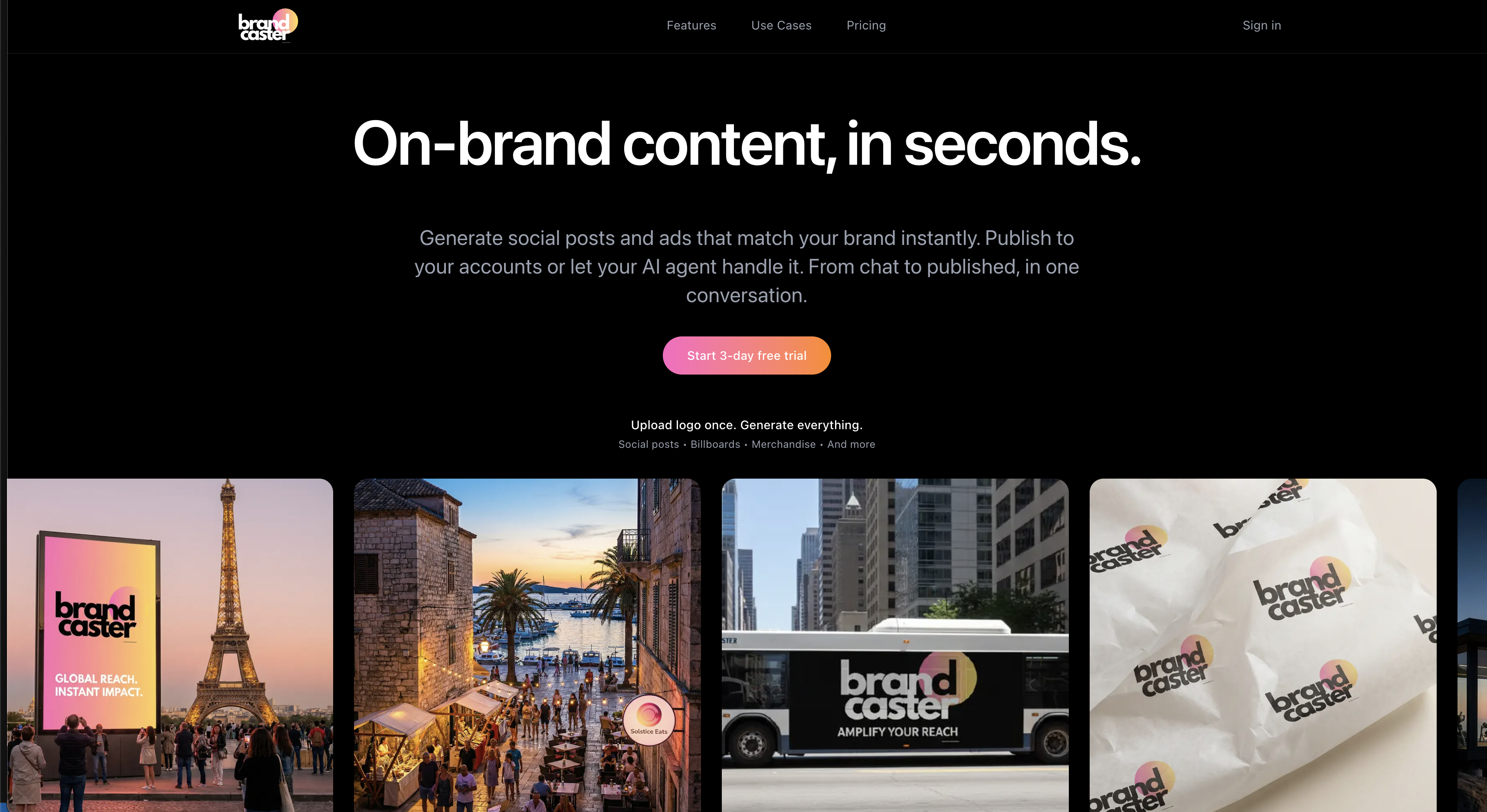 Brandcaster AI screenshot 1