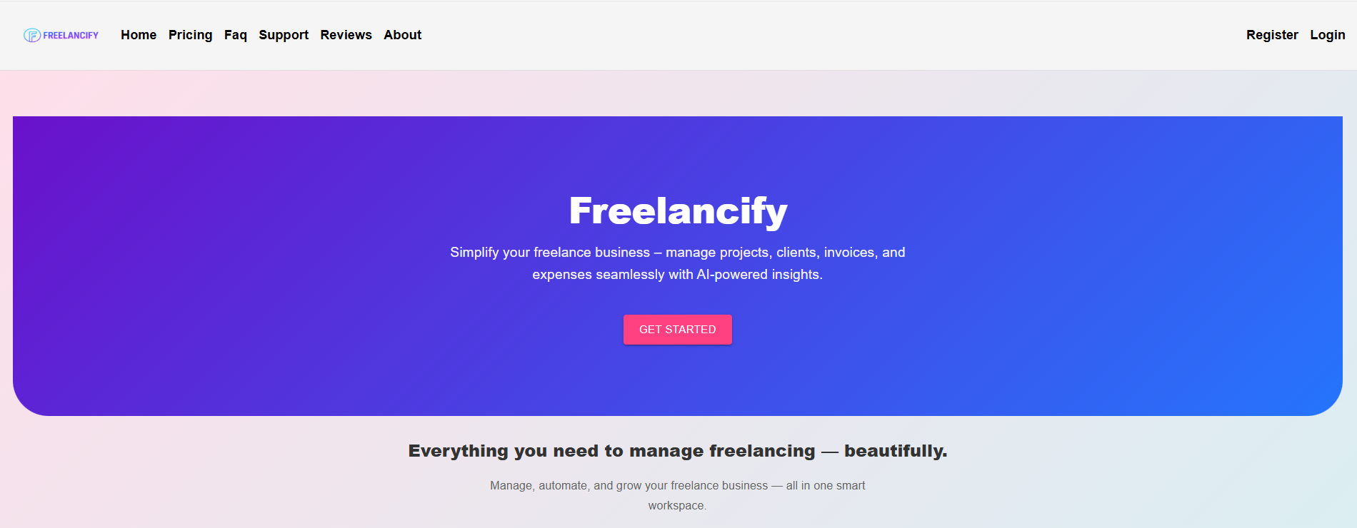Freelancify screenshot 2