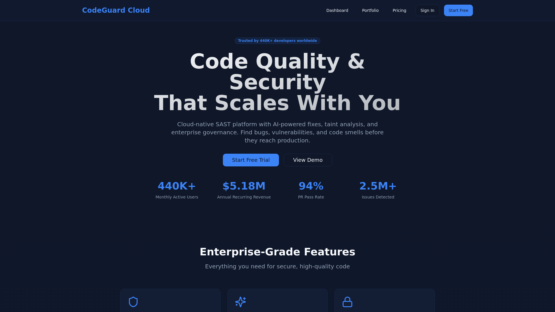 CodeGuardCloud screenshot 1