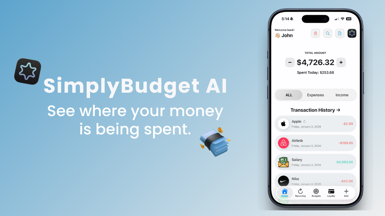 SimplyBudget AI (v4) screenshot 1