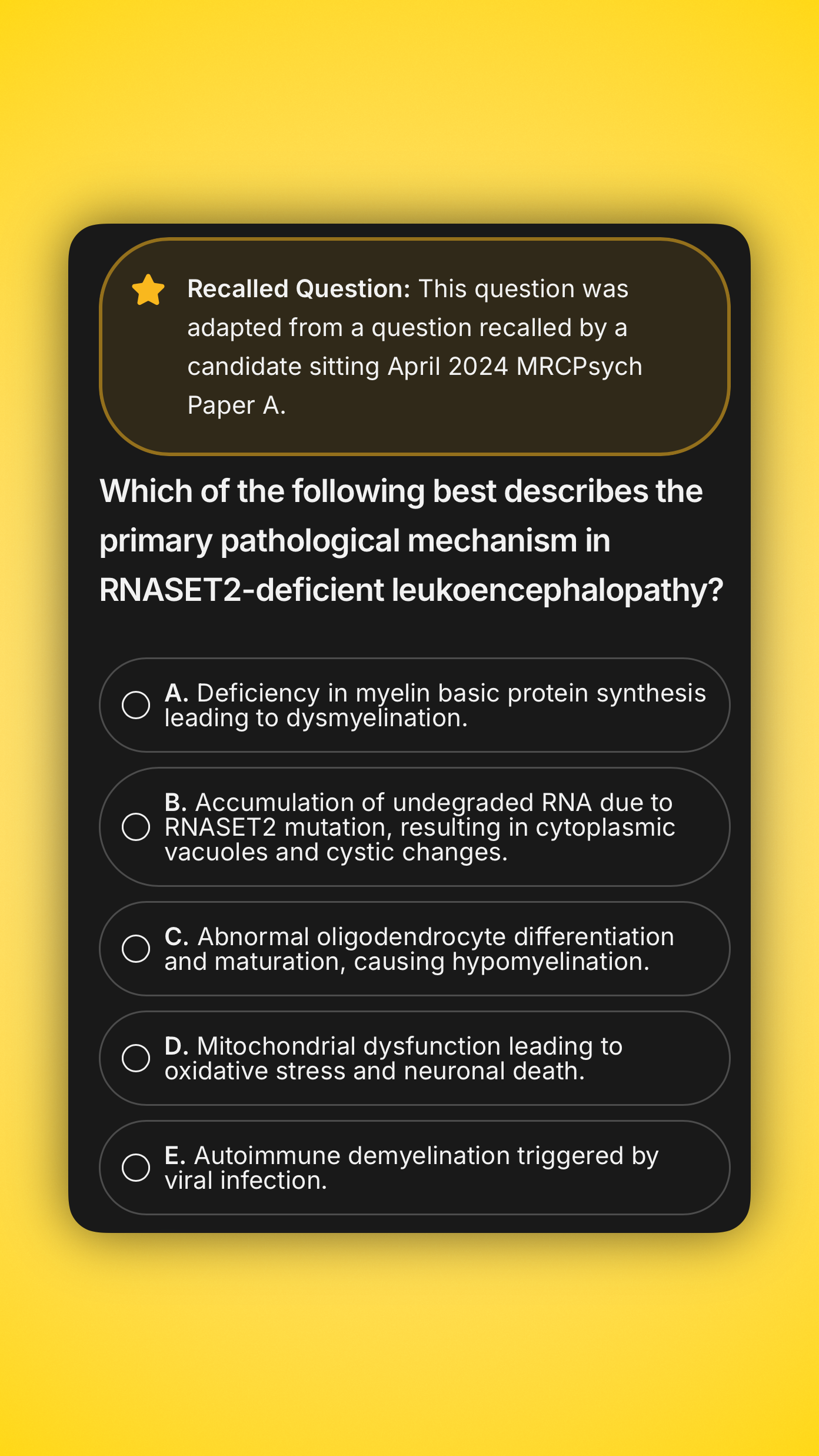 Psychiatry Exams screenshot 2