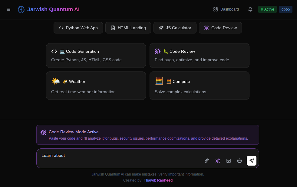 Jarwish AI Quantum Enterprise screenshot 2