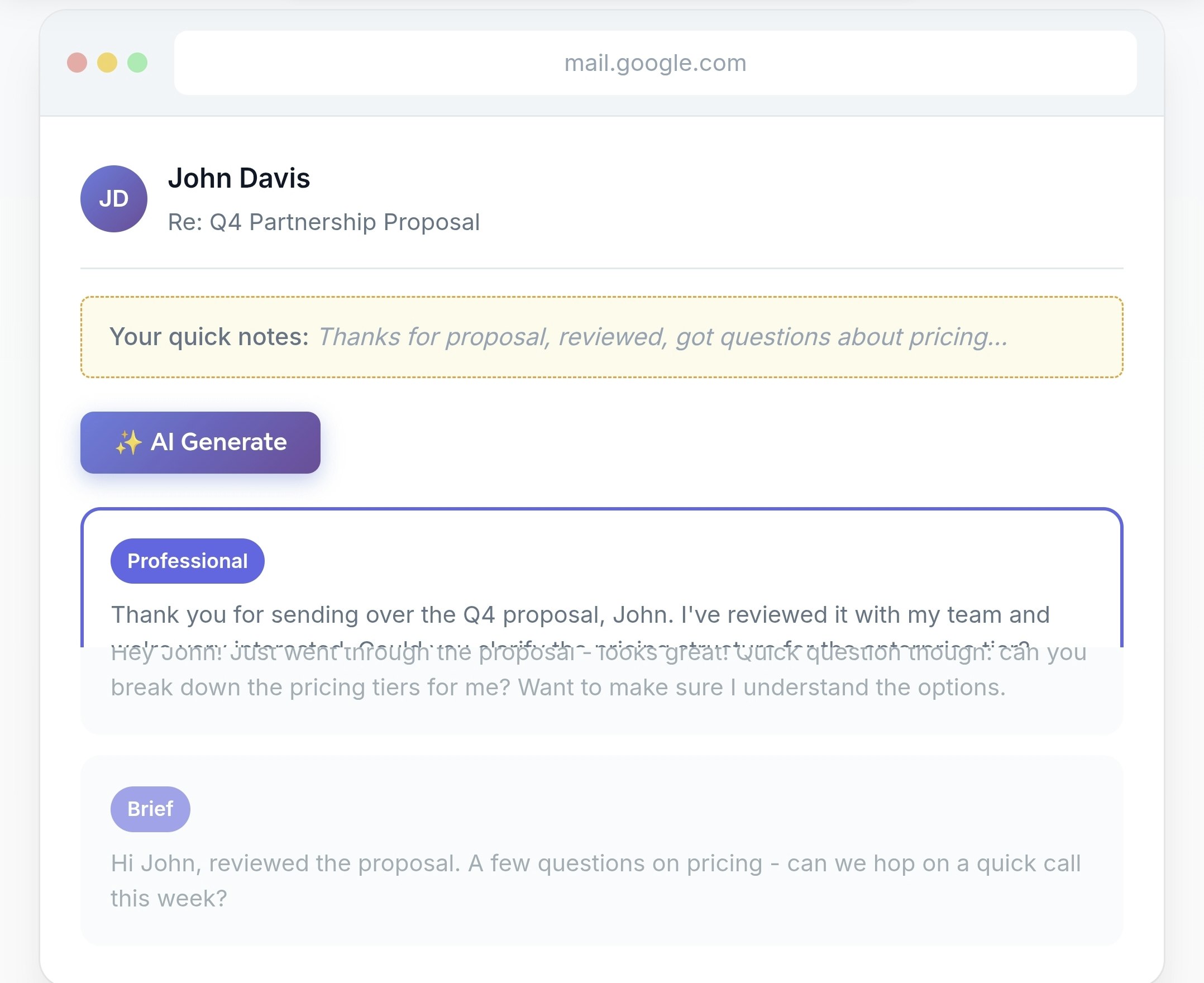 GhostPen - AI Email Assistant screenshot 2